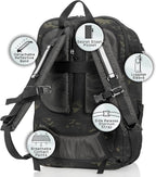 Xtreme Sight Line ~ Large Backpack ~ Removable Waterproof Faraday Sleeve ~ Fits up to a 16" Laptop ~ Heavy-Duty, Foam Padded & Multiple Large Compartments ~ 1000D Nylon/Spacer Mesh ~ Midnight MultiCam