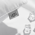 UGG Cooling Pillow Standard Size Pillow, Hotel Style for Stomach, Back or Side Sleepers, Washable Cover Down Alternative for Queen Full or Twin Beds, 20-inch x 28-inch, White