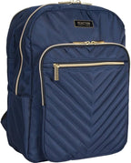 Kenneth Cole REACTION Women's Chelsea Chevron 15" Laptop and Tablet Backpack, Navy