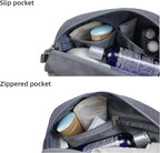Travel Toiletry Bag 8L, Large Packing Cube with Waterproof TPU Wet/Dry Compartment