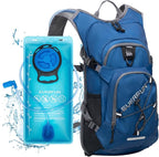 Everfun Hydration Backpack 18L with Water Bladder 2L/3L Hiking Water Backpack Women Men Hydration Pack Insulated Lightweight Day Hydropack with Storage for Hiking, Biking, Running, Festival