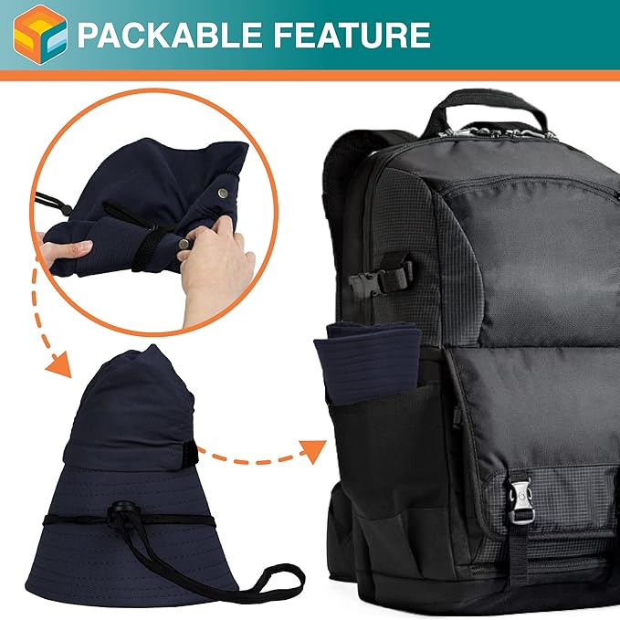 SUN CUBE Sun Hat for Men, Wide Brim Fishing Hat Neck Flap Cover Men, Women, Hiking, Camping, Sun Protection UV, Gardening