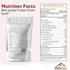 MOUNTAIN ESSENTIALS Freeze-Dried Ground Beef – Pre-Cooked and Ready-to-Eat Hamburger Meat | Everyday Meal Prep, Emergency Food Supply, Camping and Survival Food | 10 Servings per Pouch | Made in USA | 7-Year Shelf Life | Pack of 1