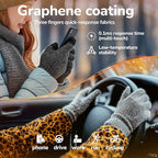 Merino Wool Gloves for Men Women, Touch Screen Warm Glove Liners Thermal Soft Knit Lining for Winter Running Hiking