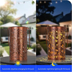 Homemory Bee Solar Lanterns Lights Outdoor Waterproof, Hollowed-Out Metal Decor Lantern, Gifts for Women, LED Solar Lights Metal Decoration Outside for Yard, Patio, Backyard, Porch, Lawn
