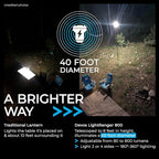 Devos Outdoor LightRanger 800 Lumen Lantern - Rechargeable Telescoping LED Lantern, 8 Feet Tall, 30-Hour Runtime, Illuminates 40-Foot Area, Adjustable Height