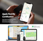 Air Wallet,Minimalist Wallet With Built In Airtag Chip, Rfid Blocking Credit Card Holder,Slim Wallet For Men,Compatible With Apple Find My Ios Only,Detachable Money Clip (Minimalist, Black)