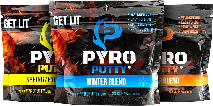 Phone Skope Pyro Putty: Waterproof Survival Fire Starter for Emergency Preparedness, Fire Starters for Campfires - Survival Gear and Supplies