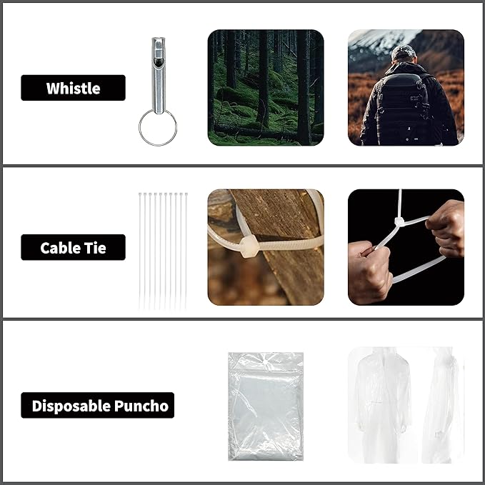 RHINO RESCUE Survival First Aid Kit, HSA/FSA Eligible, Emergency Kit Molle Pouch IFAK Medical Kit for Vehicles Car Camping Backpacking Hiking Hunting
