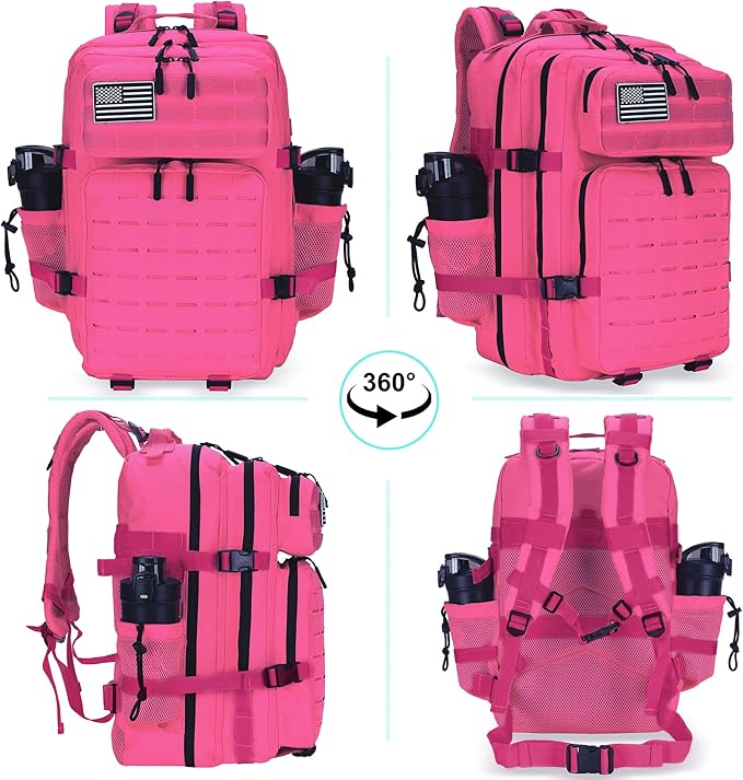 Military Tactical Backpack 45L/25L 3 Day Assault Pack Molle Daypack Hiking Backpack for Men and Women