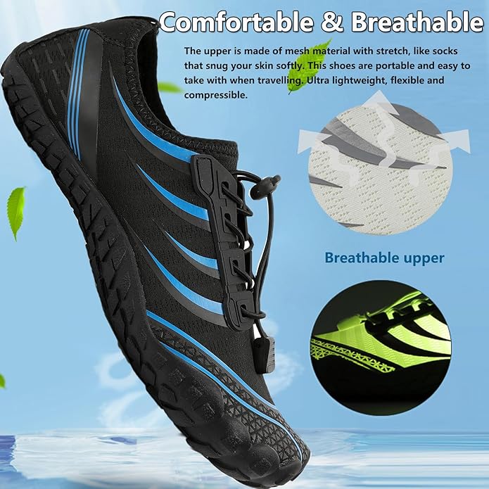 Water Shoes Mens Women Barefoot Shoes Quick Dry Aqua Outdoor Sports for Swim Pool Beach Surf Walk Water Yoga River Lake Hiking Kayaking