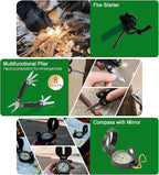 Waterproof Boat First Aid Kit - 3L Roll Top Emergency Medical Supplies for Kayaking, Marine Safety & Survival Gear with 234pcs Accessories Red