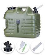 UPWOIGH Camping Water Container, 8.2 Gallon Water Jug(17.2x14.6x9.9 in), Truly No Leakage Water Storage, Big Green Water Tank,BPA Free Portable Emergency Water Storage for Camping, Hiking,Hurricane