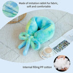 Travel Pillow Multifunctional Airplane Travel Neck Pillow Provides Neck and Lumbar Support During Travel Airplane Pillow Colorful Green