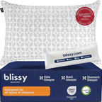 BLISSY Adjustable Memory Foam Pillow with Cooling Technology (King Size) - Oeko-TEX & CertiPUR-US