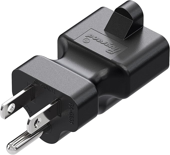 15 Amp to 20 Amp Nema 5-15P to 5-15R/5-20R Power Adapter (3 Pack)
