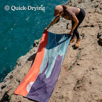 Nomadix Original Towel - Perfect for Beach, Pool, Travel, Camping, Yoga - Made with Recycled Materials - Super Absorbent - Sand Resistant - Big Sur - 72.5x30