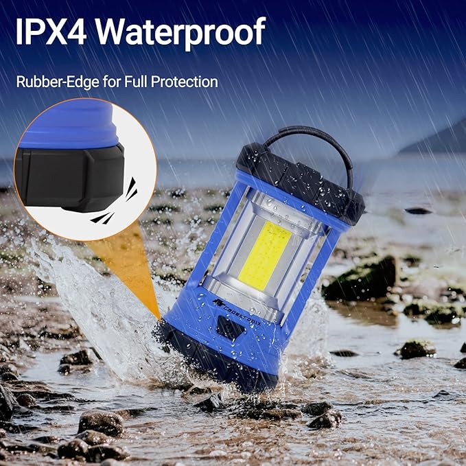 Camping Lantern, 3200LM LED Lanterns for Power Outages, 4600mAh Phone Charger & Rechargeable Lantern, 5 Light Modes Lantern Flashlight for Hurricane/Emergency/Storm, CT CAPETRONIX Camping Accessories
