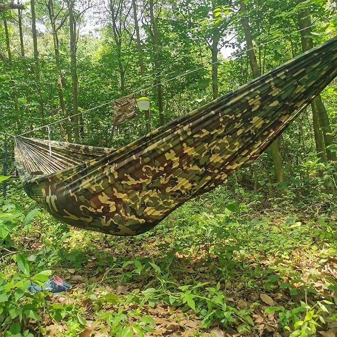 Onewind Premium 12' Camping Double Hammock with Tree Straps and Bug Net for Travel, Camping, Backpacking and Hiking