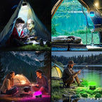 Rechargeable LED Camping Lantern 1000LM,Portable Tent Lights with RGB Color,IP65 Waterproof Camping Lights,Magnetic Base,4000mAH Emergency Hanging Light for Power Outages,Hiking,Tent,Outdoor,Home