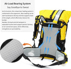 Hiking Backpack,30L +10L Extra Large Capacity Hiking Bag,Internal Frame Camping Backpack,Upgraded X-PAC Lightweight Sport Daypack Travel Backpacks Fit For Mountain Climbing Camping (Yellow)