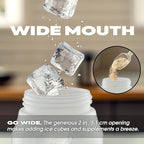 Cannon Sports 1 Liter Sports Water Bottle, BPA-Free, 34 Oz Capacity, Large Mouth, 2 lids (Straw and Squeeze) with Carrier, Great For Helmet Sports Such As Hockey, Lacrosse, Football, Boxing (Clear)