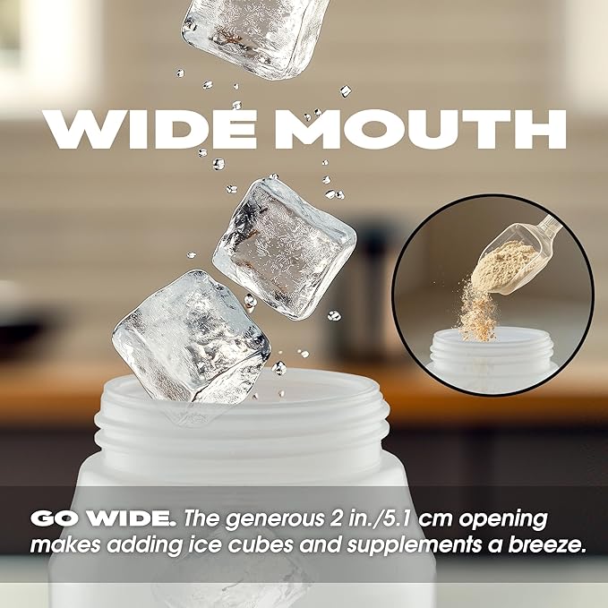 Cannon Sports 1 Liter Sports Water Bottle, BPA-Free, 34 Oz Capacity, Large Mouth, 2 lids (Straw and Squeeze), Great For Helmet Sports Such As Hockey, Lacrosse, Football, Boxing (Clear)