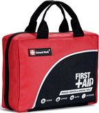 First Aid Kit -160 Pieces Compact and Lightweight - Including Cold (Ice) Pack, Emergency Blanket, Moleskin Pad,Perfect for Travel, Home, Office, Car, Camping, Workplace (Red)