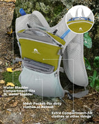 Running Vest for Women and Men, Hydration Running Backpack, Runners Vest, Hydration Vest for Walking, Marathon, Hiking