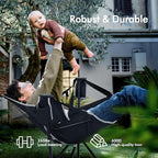 AKSOUL Hammock Camping Chair Swinging: Foldable & Portable Swing Chairs with Storage Bag - 265lbs Adult Weight Capacity - Folding Rocking for Lawn Camp Stargazer Outdoor