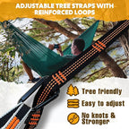 NATUREFUN Ultra-Light Travel Camping Hammock | 300kg Load Capacity,Breathable,Quick-Drying | 2 x Premium Carabiners,2 x Nylon Slings Included | Outdoor Indoor Garden