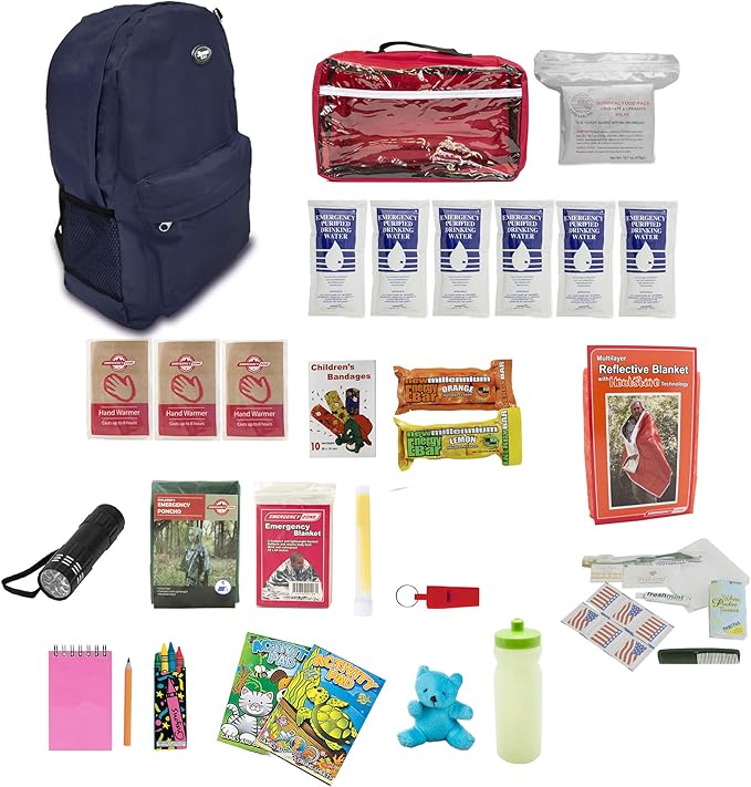 Emergency Zone - Keep-Me-Safe Children's Deluxe 72-Hr Emergency Survival Kit