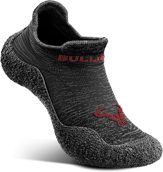 BULLIANT Men Slipper Socks,Grip Socks Hiking Water Shoes Barefoot Shoes for Outdoor Walking Exercises