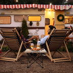 VILLEY Portable Camping Side Table, Ultralight Aluminum Folding Beach Table with Carry Bag for Outdoor Cooking, Picnic, Camp, Boat, Travel