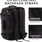 Athletico SneakerBox - Premium Sneaker Travel Duffel Bag/Backpack - For Shoes, Clothes, and Gym (Black)