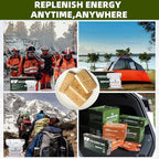 Emergency Food Ration Bars - Waterproof Metal Storage Box Packing, Metal Ammo Can, Long Shelf Life Emergency Food Supplies, 9 Days Food Rations Supply for Outdoor Camping Hiking Snowstorm,12 Count