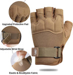 FIORETTO Fingerless Gloves, Half Finger Gloves for Driving, Cycling, Shooting, Hunting, Motorcycle, Climbing, Outdoor Work 215801