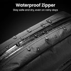 tomtoc 1.5L X-Pac Sling Bag with RFID Blocking, Crossbody Bag Minimalist Chest Shoulder Pack for Men/Women, Water-resistant Lightweight Casual Funny Pack for Travel, Daily Commute