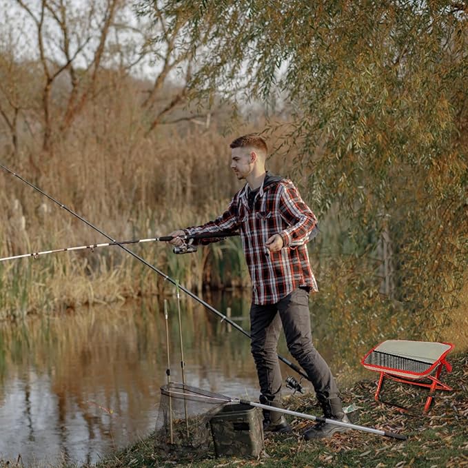 Mini Easy Carry Outdoor Chair Mountaineering and Hiking, New Lightweight Portable Stool with Carrying Bag, Pocket Chair for Gardening and Beach Hiking Fishing,Foot Stool to 330lb