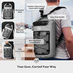 STOVER 5/10/25/30/40/55L Waterproof Backpack- Floating Dry Bag for Kayaking, Travel, Beach, Hiking, & Camping, Men/Women