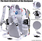 Military Tactical Backpack 45L Large Tactical Backpack for Men, Hiking Rucksack With Bottle Holder