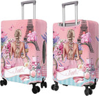 Travel Luggage Cover Suitcase Protector Fits 18-32 Inch Wheel Covers PatternedTravel Related Items Flower Luggage Protector Elastic S