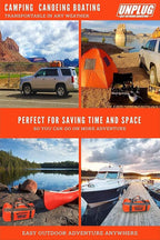 UNPLUG Ultimate Adventure Bag | 1680D Heavy Duty Waterproof Bag | Large Travel Duffle Bag which can be Used for Camping, Motorcycling, Boating, or Hunting