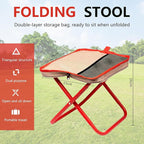 Mini Easy Carry Outdoor Chair Mountaineering and Hiking, New Lightweight Portable Stool with Carrying Bag, Pocket Chair for Gardening and Beach Hiking Fishing,Foot Stool to 330lb