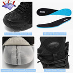 SHULOOK Men's Waterproof Hiking Shoes Lightweight Anti Slip Outdoor Ankle Boots Breathable Hike Trekking Trails Shoe