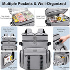 Weitars Insulated Cooler Backpack,Double Deck Waterproof Soft Cooler Bag,Backpack Coolers Leak Proof Lunch Backpack for Men Women for Travel,Camping,Picnic,Beach,Picnic,Outdoor 31L/52 Can