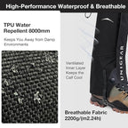 Unigear Snake Gaiters, Puncture-Proof Leg Gaiters, Lightweight, Super Thin, Hunting Gear for Hunting Hiking Farm Working