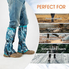 Waterproof Adjustable Leg Gaiters for Men and Women Snow Boot Gaiters for Hiking in Hunting Sand and Mud Mountain Climbing or Snowshoeing