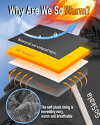 Winter Gloves Men Women,Waterproof Windproof Touchscreen Thermal for Cold Weather Outdoor Running Cycling Hiking