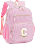 Mini Toddler Backpack for Girls 2-4, Cute Personalized Preschool Kindergarten Backpack for Kids Birthday Gifts (Pink C)
